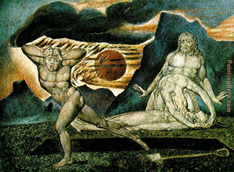 William Blake the Body of Abel Found by Adam and Eve